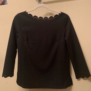 A dress-up black blouse